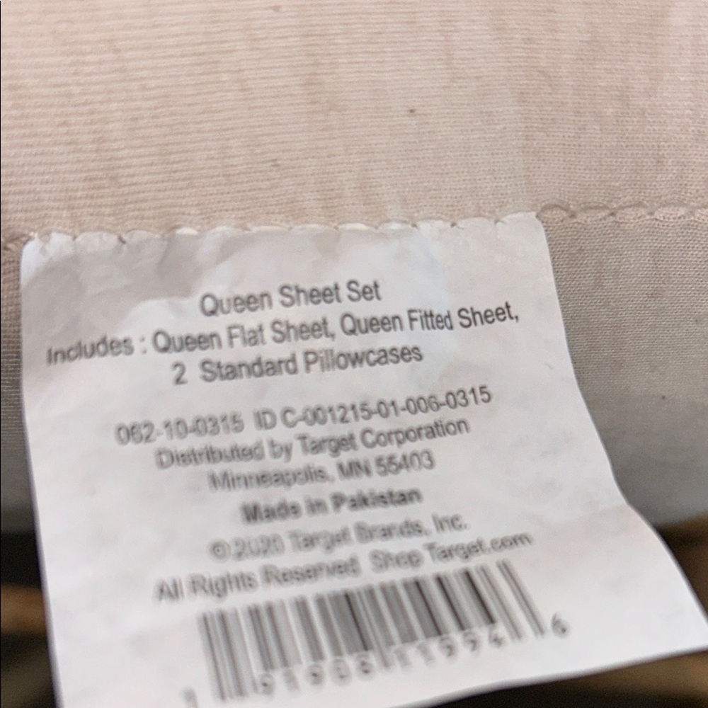 Casaluna Queen Oatmeal Jersey Sheet Set - Picture 3 of 5